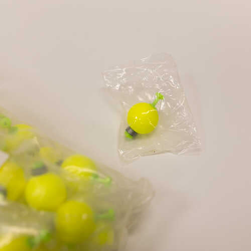 1.25" RED ROUND SNAP-ON WGTD FLOATS