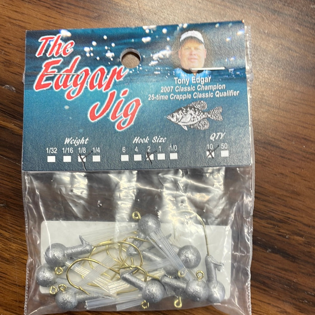 1/8 #2 bronze weedless 10 pk