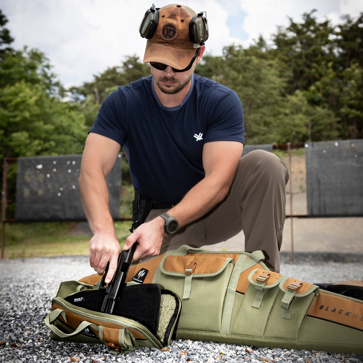 Black Heart Vital Case Combo 48" Rifle Case with 14" Pistol Rug