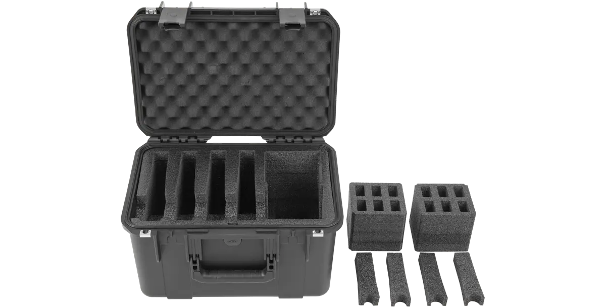 SKB iSeries Multi Hand Gun Case Custom Foam 4 Gun Black