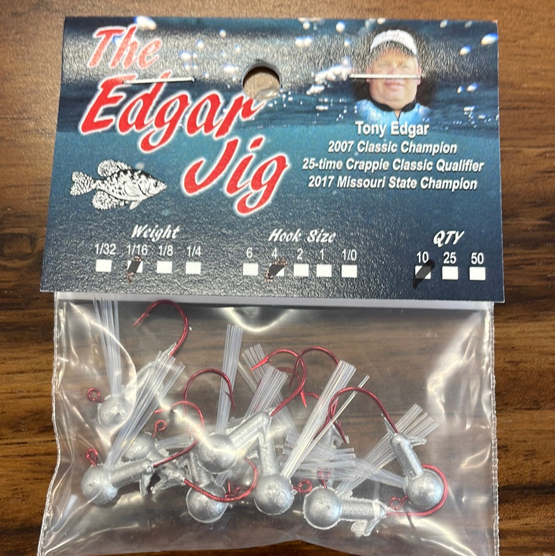 1/16 #4 Red Weedless 10 pk