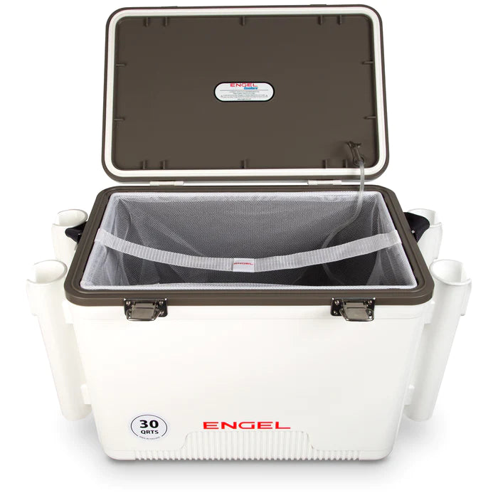 Original 30 Quart Live Bait Drybox/Cooler with Rod Holders