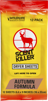 Wildlife Research Scent Killer® Autumn Formula® Dryer Sheets