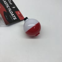 1 1/2" Weighted White/Red Float