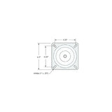 Attwood 1002S Lock'N-Pin 3/4″ Pin Seat Mount Black E-Coated w/o Spring