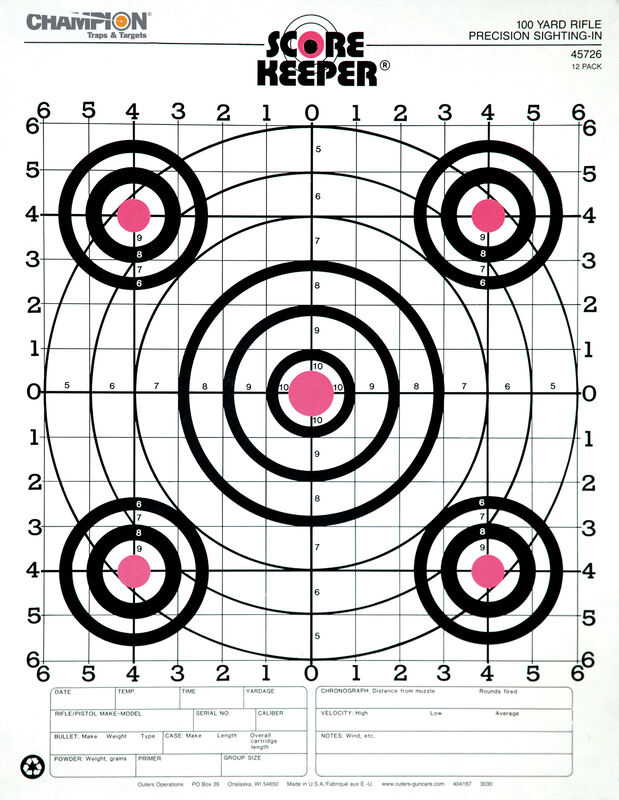 Champion Score Keeper® Orange & White Bull Targets