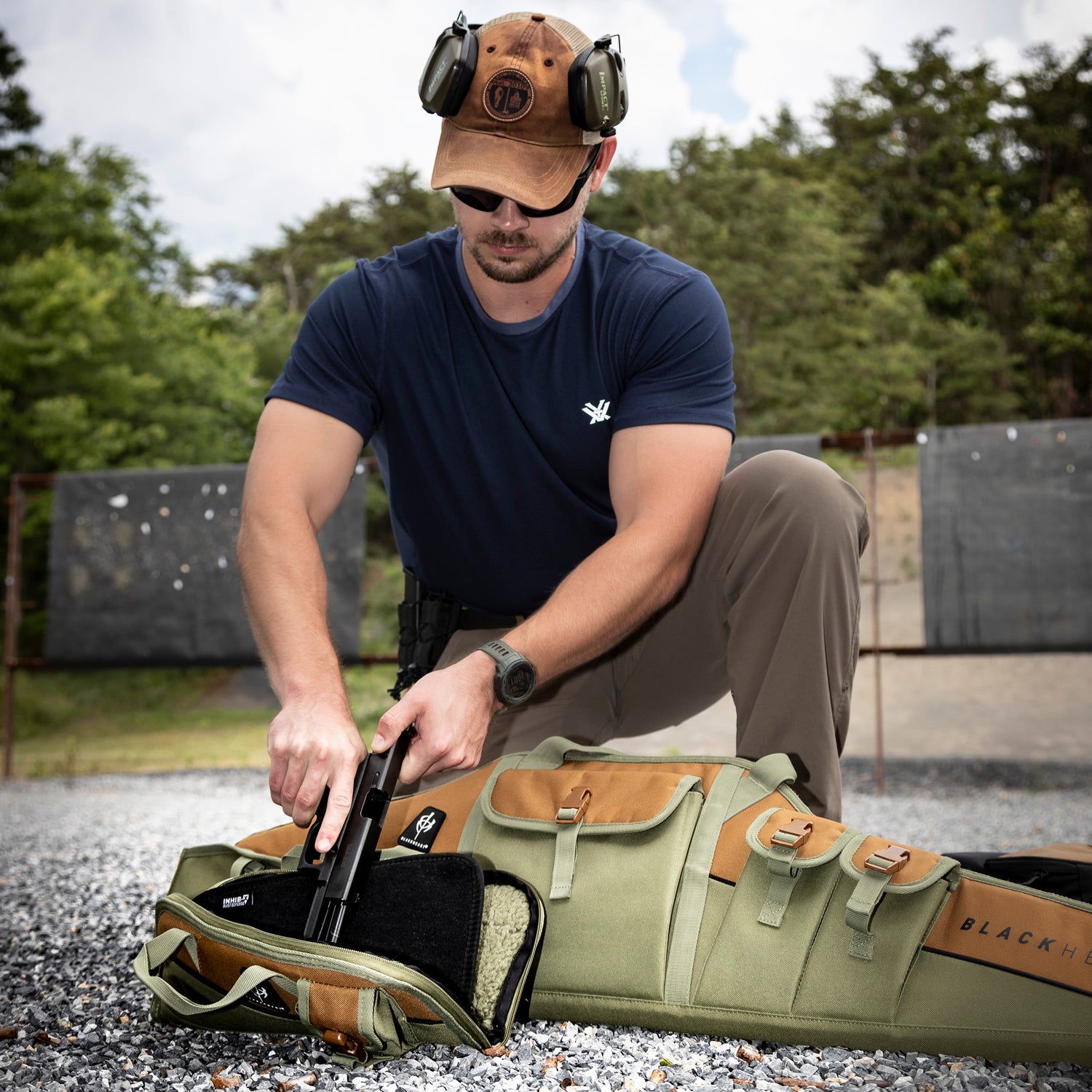 Black Heart Vital Case Combo 48" Rifle Case with 14" Pistol Rug