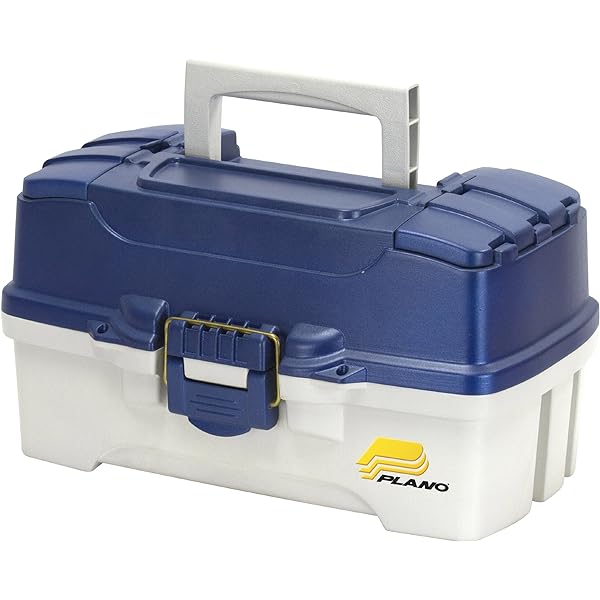 Plano 3 Tray Fixed Compartment Tackle Box Navy Blue