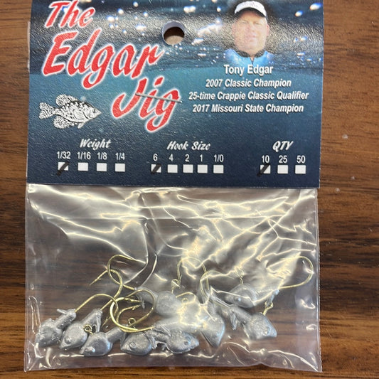 1/32 #6 gold hook minnow 10 pk