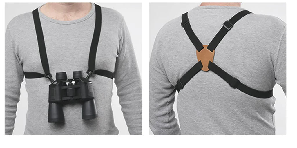 Bulldog Binocular Harness with Leatherback