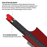 Alpha-Blaze HPX Red Lighted Nock 3 Pack