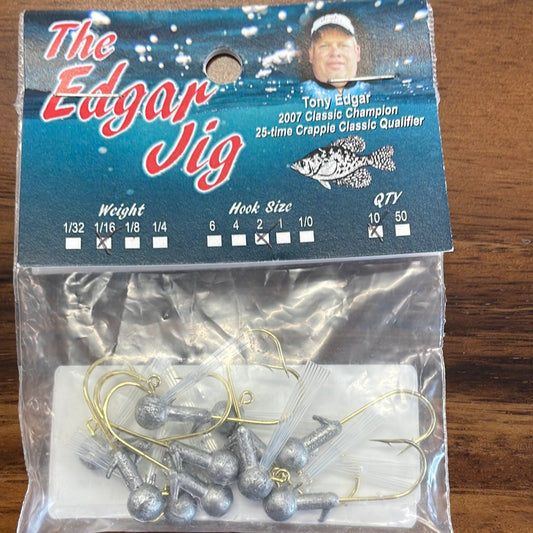 1/16 #2 gold weedless 10 pk