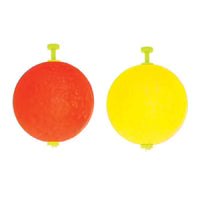 Eagle Claw Weighted Foam Round 1 1/2" Red 2 pk