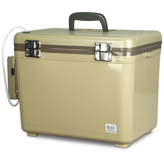 Engel 19Qt Live Bait Pro Cooler with AP3 Rechargeable Aerator & Stainless Hardware