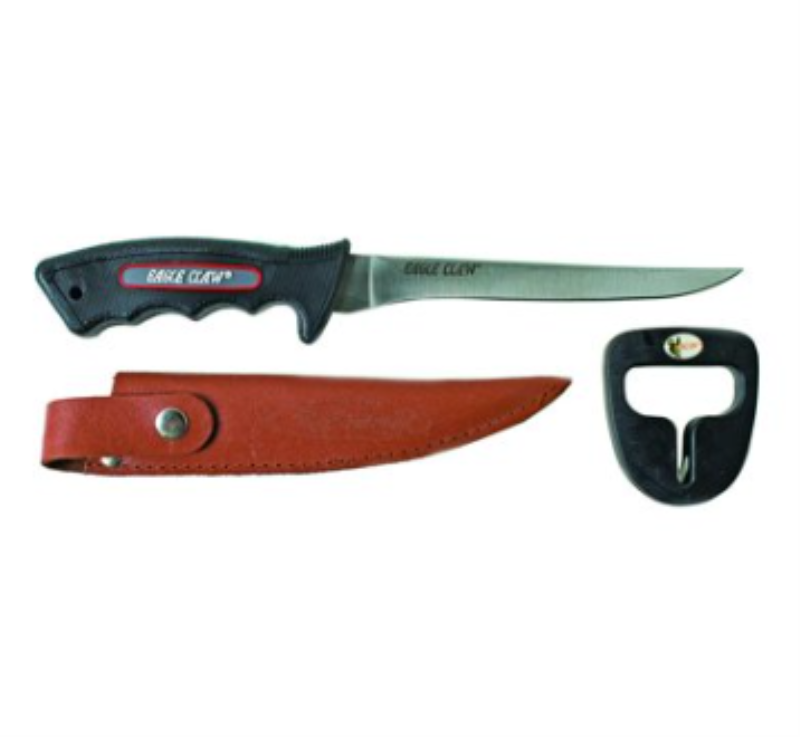 Eagle Claw Soft Handle Fillet Knife with Sheath & Sharpener