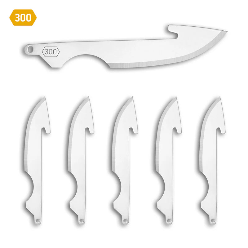 3.0" CAPING BLADES | 6-PACK 300 BLADE CODE | STAINLESS | 6 PACK