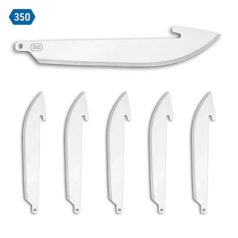 3.5" DROP POINT BLADES | 6-PACK 350 BLADE CODE | STAINLESS | 6 PACK