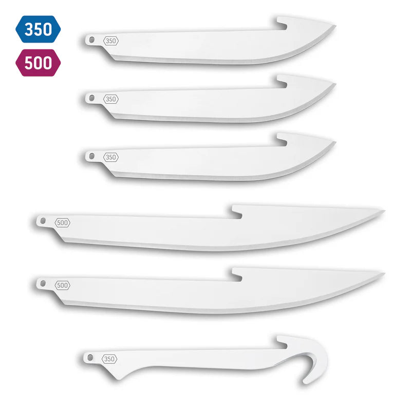 5.0" COMBO BLADE PACK | 6-PACK 350/500 BLADE CODE | STAINLESS | 6 PACK