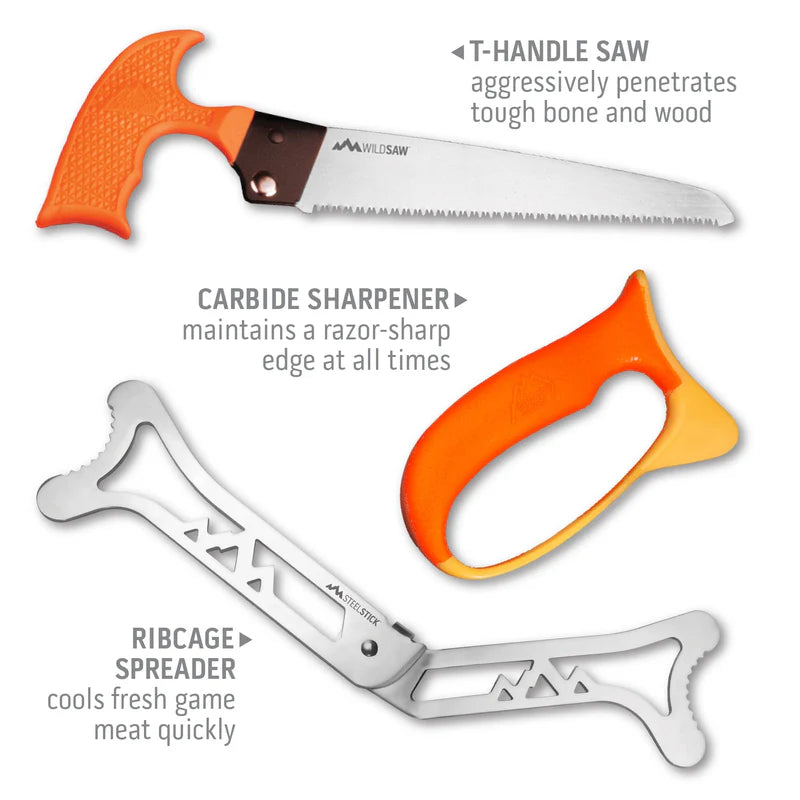 Outdoor Edge Wild Pak 8-Pc Game Processing Kit
