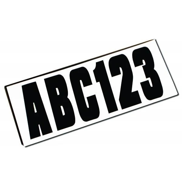 Attwood Boat Registration Decal Kit 14142-7 | 3 Inch Black (148 PC)