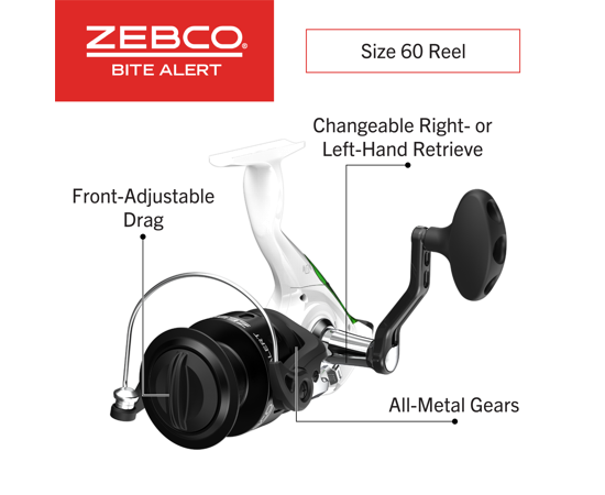 Bite Alert 808 7' Medium Heavy Spinning Combo