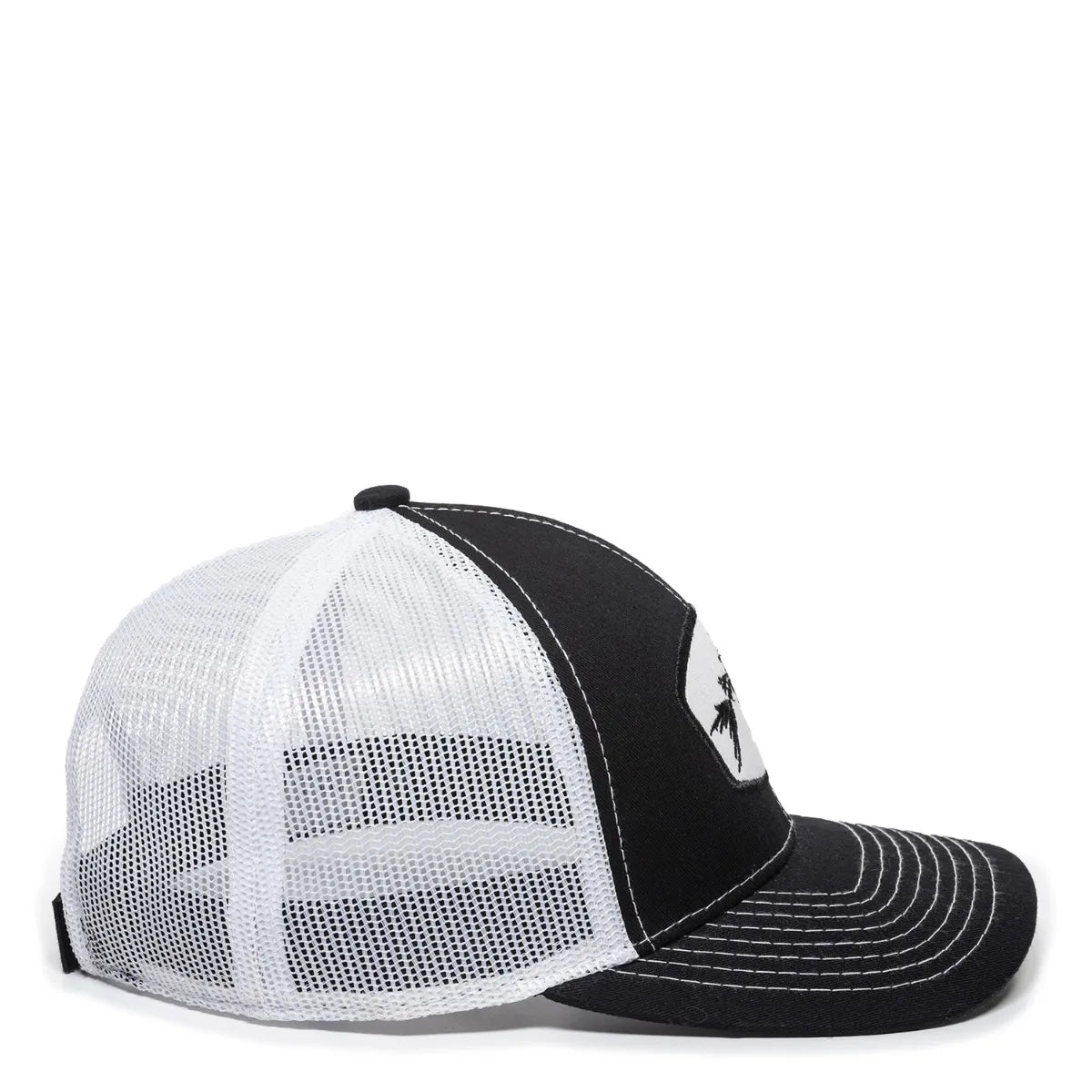 Bone Fishing Hat Black/White