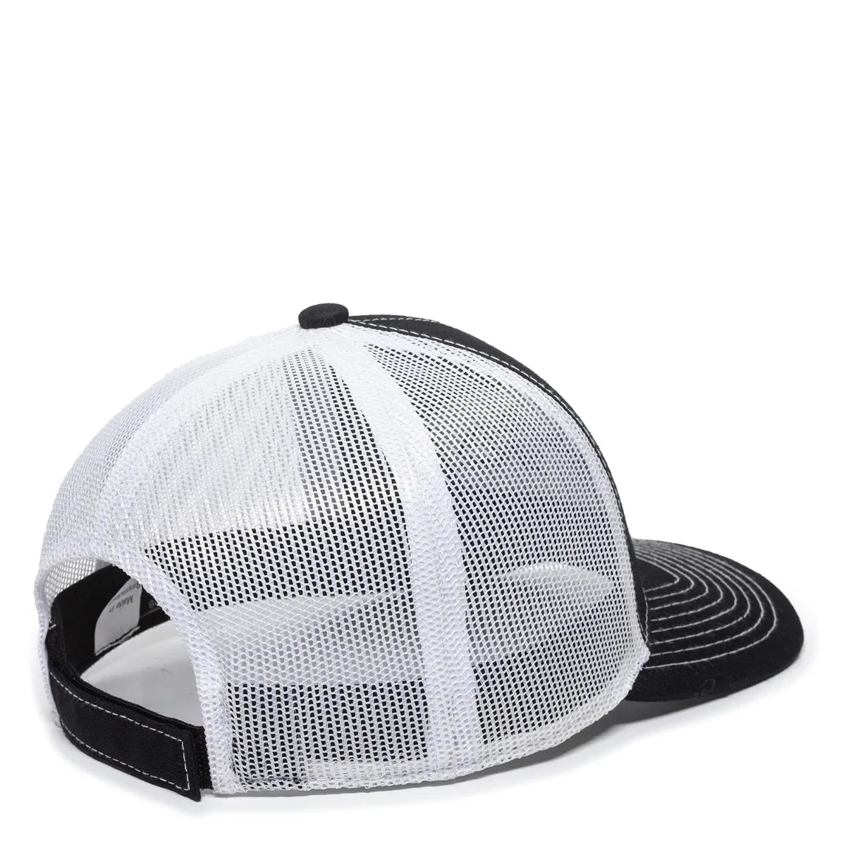 Bone Fishing Hat Black/White