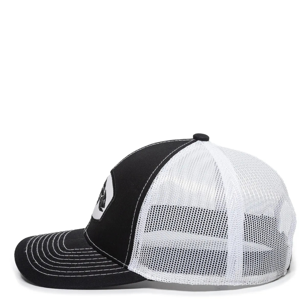 Bone Fishing Hat Black/White