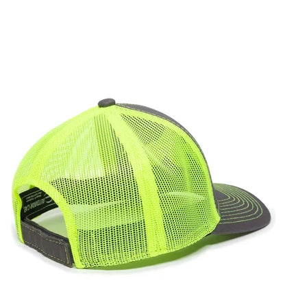 Bone Fish Hat Fluorescent Green Mesh