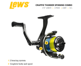 Crappie Thunder 4'6" 2PC Spinning Rod Combo