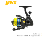 Crappie Thunder 4'6" 2PC Spinning Rod Combo