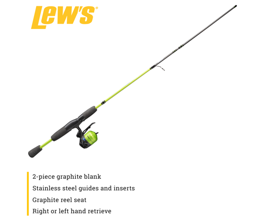 Crappie Thunder Underspin 4'6" Rod 2pc Combo