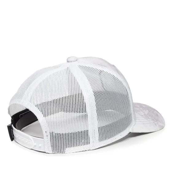 Realtree Fishing Mesh Hat White Camo