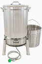 Bayou Classic 62-Quart Stainless Steam/Boil Cooker Kit